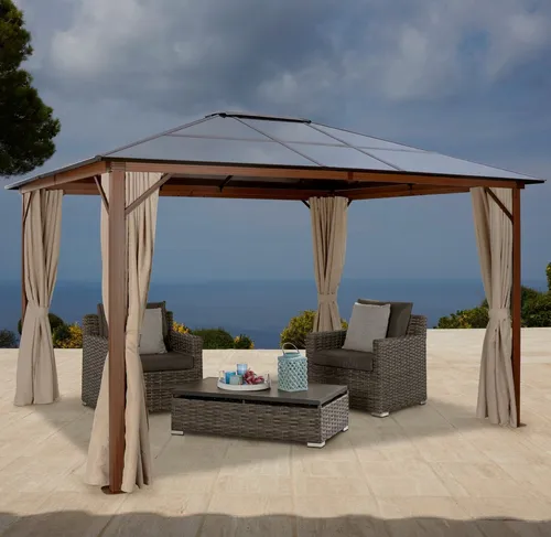 Konifera Pavillonseitenteil Beige – 4-teilig - Ideal für den Pavillon 