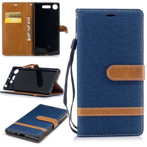 Handyhülle Schutz Case für Sony Xperia XZ1 Cover Tasche Wallet Etui Handyhülle