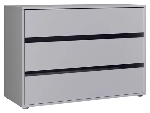Carryhome Schubkasteneinsatz, Grau, 3 Schubladen, optimaler Stauraum für Kommoden - Kommoden-Zubehör aus robuster Flachpressplatte in Grau mit 3 Schubladen. Ideal für Schlafzimmer oder Büro, um Ordnung zu schaffen und Platz zu sparen.