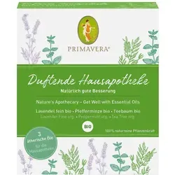 SET Duftende Hausapotheke ätherisches Öl 1 P - Entdecken Sie das SET Duftende Hausapotheke ätherisches Öl für ein harmonisches Raumklima. Ideal für Aromatherapie und zur Schaffung einer entspannenden Atmosphäre.