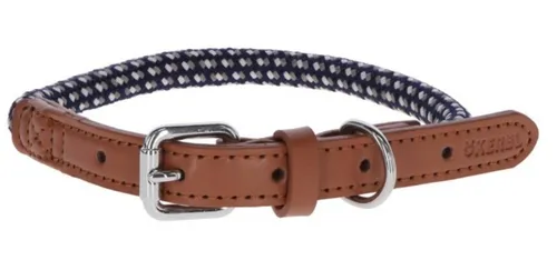 Kerbl Hunde-Halsband Halsband Phoenix 45 cm - 65 cm braun / blau 80217