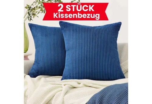Amilian Kissenbezüge - 2er Set Kissenbezug - Kissenhüllen - Zierkissenbezüge, (2 Stück), 40x40 cm, Kissenhülle für Sofakissen, Dekokissen, Kissen, Zierkissen.