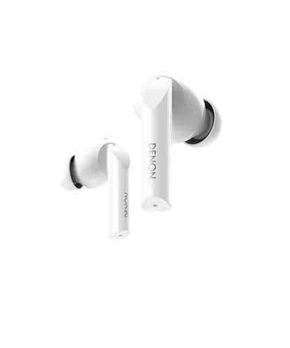 Denon AH-C840NCW True Wireless In-Ear-Kopfhörer - Kopfhörer mit aktivem Noise Cancelling, wasserresistent (IPX4) und bis zu 35 Stunden Akkulaufzeit – ideal für Musikliebhaber und Outdoor-Aktivitäten.