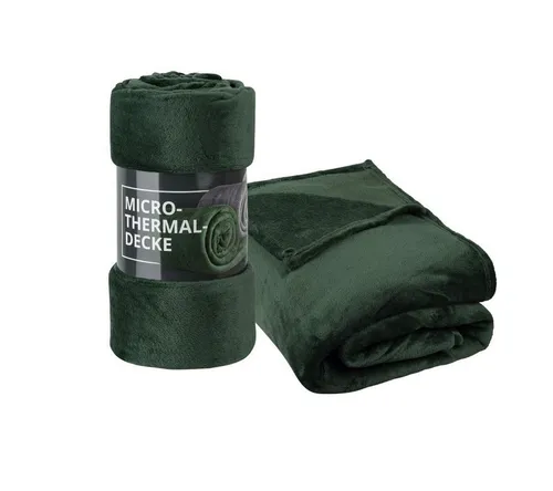 Wohndecke XXL Kuscheldecke – Flauschige Fleecedecke, Kochfest & fusselfrei, Clinotest, 220x240 cm