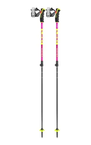 Leki Spitfire Vario 3D - Längenverstellbarer Freeride Stock - Ski Stock für Freerider, variabel von 110 bis 140 cm, mit Speed Lock + Verstellsystem für einfache Handhabung und Trigger 3D-System für mehr Kontrolle und Sicherheit.