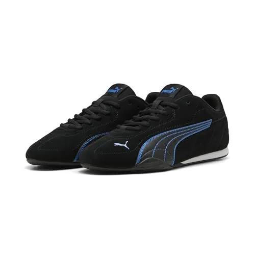 PUMA Erwachsene Catch Sneakers 43, Black Racing Blue - Moderne Sneakers für Erwachsene, ideal für den Alltag. Mit bequemer Synthetik-Oberfläche und robuster Gummisohle für optimalen Tragekomfort.