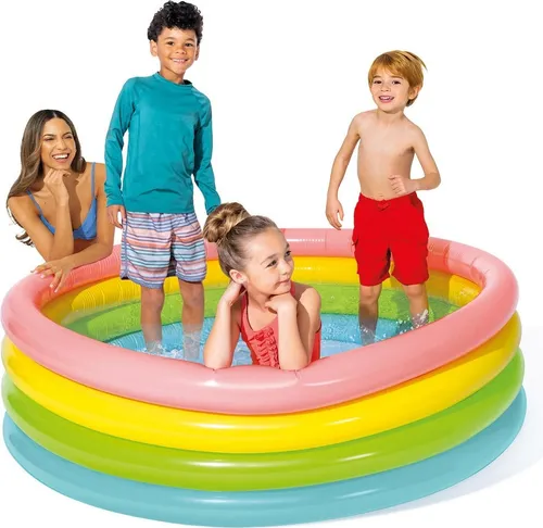 Aufblasbarer Pool Rainbow 4 Ringe 168 x 46 cm INTEX 56441