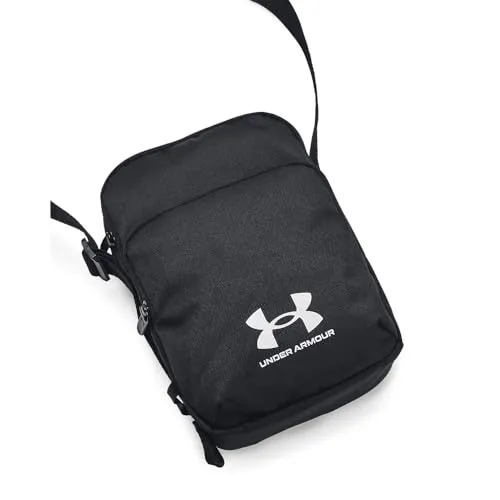 Under Armour® UA Loudon Lite Crossbody Umhängetasche - Praktische Umhängetasche mit 4 Litern Volumen, ideal für unterwegs. Hergestellt aus robustem Polyester in stylischem Schwarz/Weiß.