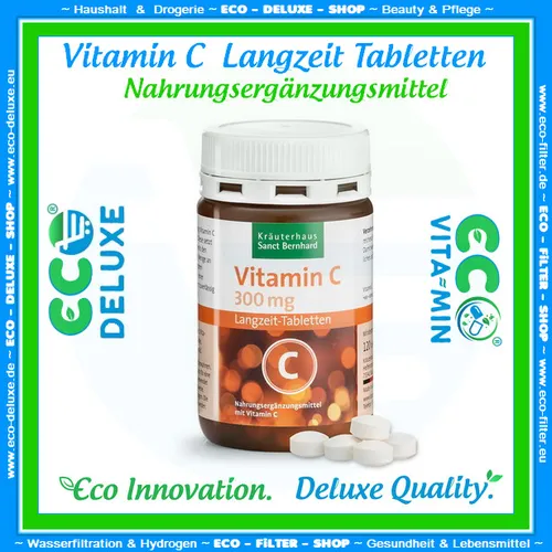 Vitamin C 300 mg Langzeit Tabletten ©️ 120 Tabletten für 4 Monate 💰HOT % SALE🛒
