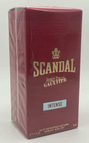 Jean Paul Gaultier Scandal pour Homme Intense Eau de Parfum 50 ml - Eau de Parfum Spray mit intensiven Ledernuancen und verführerischem Vetiver für eine unvergessliche Präsenz. Ideal für lange Nächte – erleben Sie die kraftvolle Duftreise!