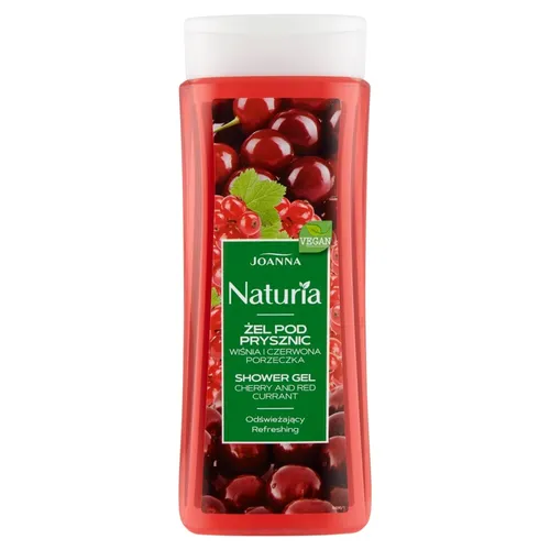 Naturia żel pod prysznic Wiśnia i Czerwona Porzeczka 300ml Joanna 5901018001544