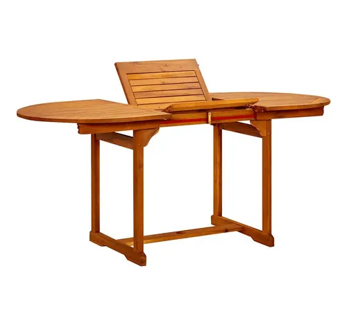 furnicato Esstisch Garten-aus Echtholz, erweiterbar, 120-170 x 80 x 75 cm, (1-St)