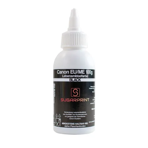 BLACK Lebensmitteltinte für Canon-Drucker 100ml