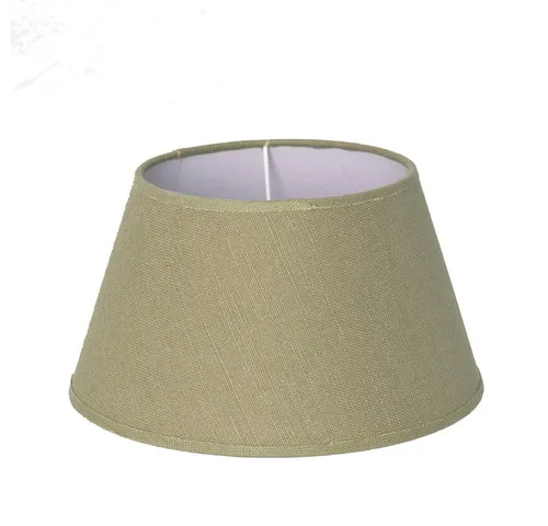 Dirk Davids Leuchten GmbH Lampenschirm Lampenschirm für Tischleuchte in Leinen Olive Braun 30-20-17, Hochwertiger Stoff