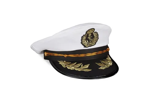 relaxdays Kostüm 10 x Kapitänsmütze