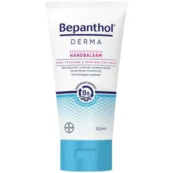 Bayer Vital GmbH BEPANTHOL Derma regenerierender Handbalsam 50 ml - Arzneimittel für sehr trockene, empfindliche Haut. Spendet bis zu 48h Feuchtigkeit und unterstützt die Regeneration mit B5-Komplex.