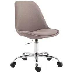 TPFLiving Bürostuhl Toulon Stoff Taupe