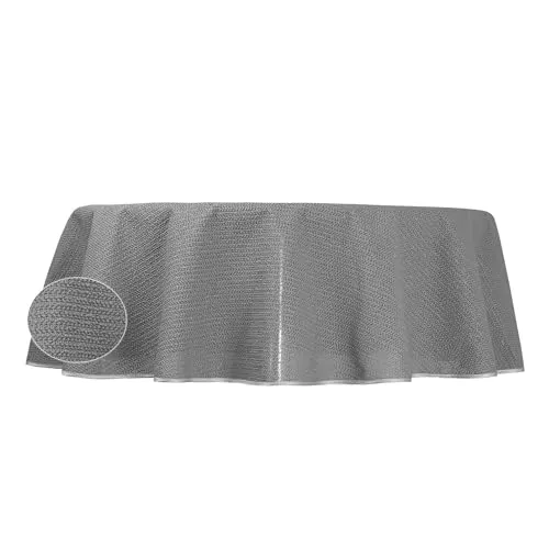 Tischdecke Hellgrau 160x220 cm oval PVC Weichschaum rutschfest - Vielseitige Tischdecke für innen und außen: Ideal für Garten, Balkon oder Terrasse. Wetterbeständig und rutschfest dank strapazierfähigem PVC-Weichschaum. Pflegeleicht und in verschiedenen Größen und Farben erhältlich, für jedes Ambiente passend.