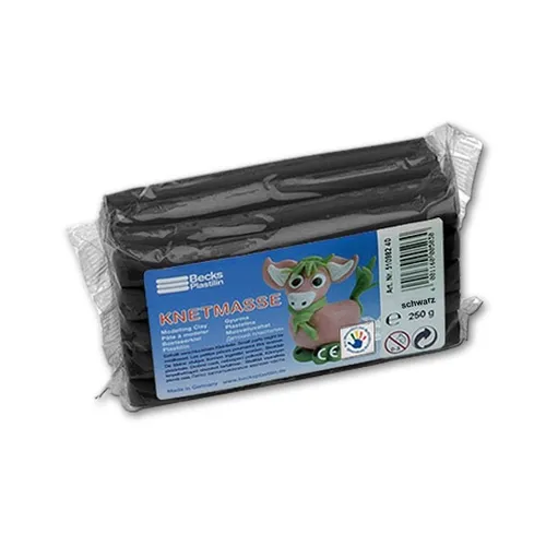  Plastilin 500g schwarz Becks Plastilin Knetmasse 7,50€/kg in schwarz von Becks