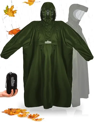 Outdoro Regenponcho mit Ärmeln
