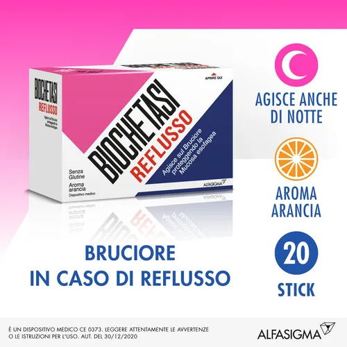 Biochetasi Reflusso Alfasigma 20 Stick Monodose von ALFASIGMA SpA