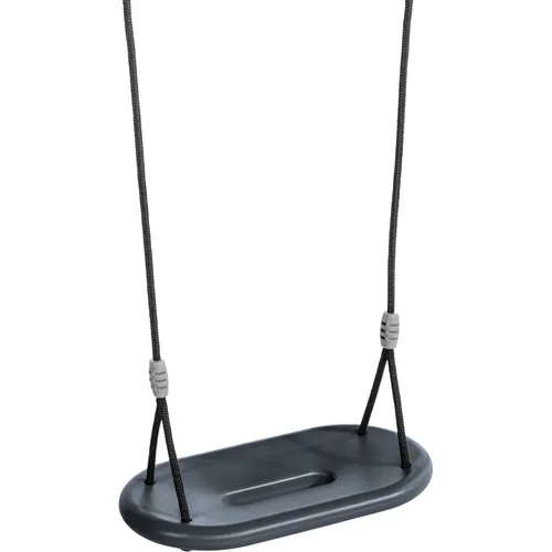 Dice Brettschaukel Schaukel Kunststoff anthrazit - Schaukelsitz für Kinder unter 3 Jahren, aus robustem Kunststoff, max. Benutzergewicht 50 kg - ideal für sicheren Spielspaß im Freien.