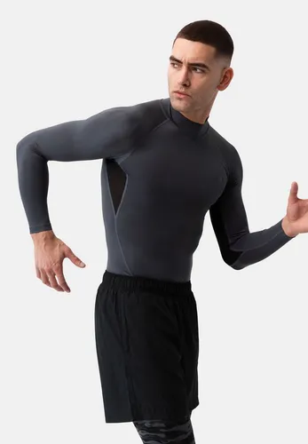 DANISH ENDURANCE Herren Kompressions-Langarmshirt (2er-Pack) - Hochwertige Kompressionsshirts für optimale Muskelunterstützung und bequemen Sitz. Atmungsaktives Material mit Mesh-Einsätzen sorgt für hervorragende Luftzirkulation und schnellen Feuchtigkeitstransport. Ideal für Sport und Freizeit.