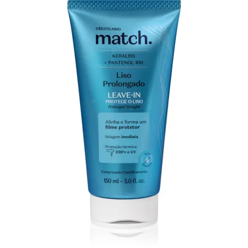 oBoticário Match. Prolonged Smooth glättender spülungsfreier Conditioner 150 ml