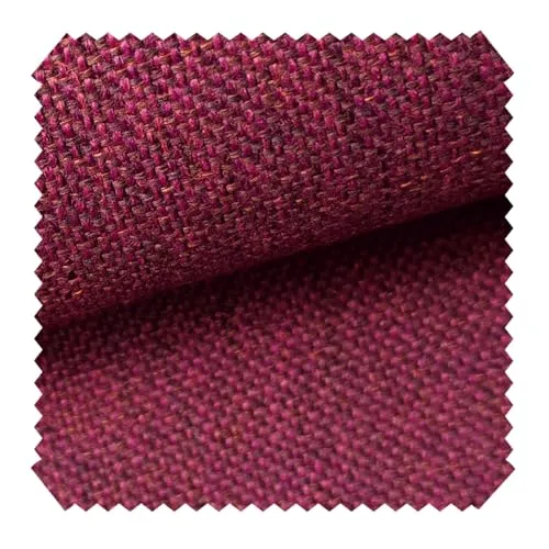 novely® LARISO - Gewebter Polsterstoff - Melierter Möbelstoff - Flachgewebe - Meterware 1lfm | Farbe: 59 Bordeaux