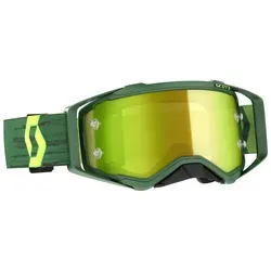 SCOTT Goggle Prospect grün/gelb/yellow chrome works - Sportbrille mit NoSweat Face Foam und maximalem Sichtfeld, ideal für Wettkämpfe und Outdoor-Aktivitäten.