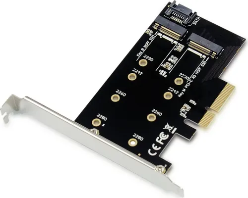 CONCEPTRONIC PCI Express Card 2-in-1 M.2 SSD PCIe Adapter