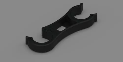 Sicherheitsklemmhalter schwarz - Fiamma Ersatzteil Nr. 98656-895 - für Carry-Bike Lift 77 / Lift 77 E-Bike / VW T6 Pro/ VW T5 Pro