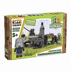Kiddicraft KC1503 Zwergenschmiede - Klemmbausteine für kreative Bauabenteuer - Konstruktionsspielzeug Komplette Sets & Packs, ideal für Kinder ab 6 Jahren, mit 433 Teilen für endlosen Spielspaß im Mittelalter-Fantasy-Thema.