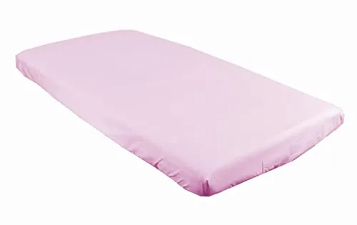 BABYLUX Kinderbett Spannbettlaken Spannbetttuch 60x120 cm / 70x140 cm Baumwolle Bettlaken für Babybett (Rosa, 60 x 120 cm)
