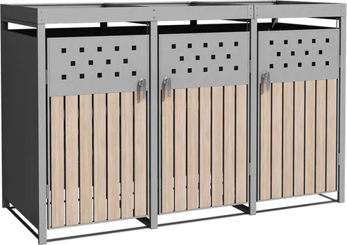 ESTEXO Mülltonnenbox mit Pflanzdach von ESTEXO