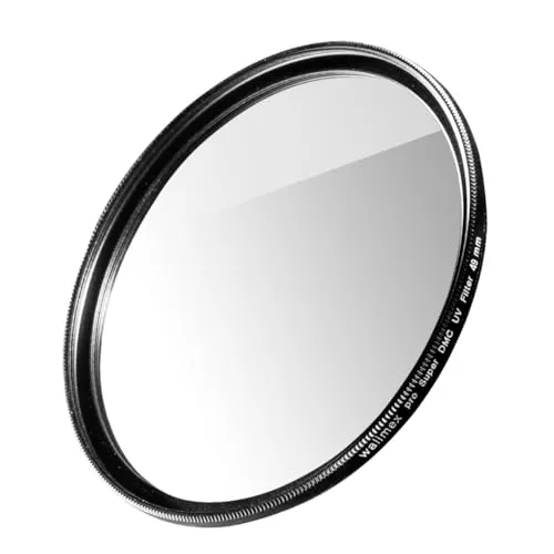 Walimex pro UV-Filter Slim Super DMC 49mm - besonders hochwertiger UV Filter Objektivfilter, Slim nur 2,5 mm,16x Super DMC Vergütung, für Objektivschutz und brilliante Farben, mit Box