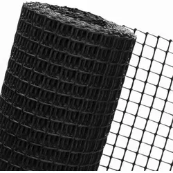 Gartenzaun – vielfältiger Kunststoffzaun für Ihren Garten – 1,2 m / 30 mm / schwarz - Schwarz