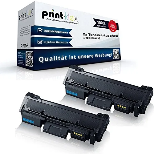 2X Print-Klex Tonerkartuschen für Samsung Xpress M2625FN & M2825DW - Hochwertige Tonerkartuschen für Samsung Drucker, ideal für bis zu 6.000 Seiten (Doppelpack) und sorgen für gestochen scharfe Ausdrucke.