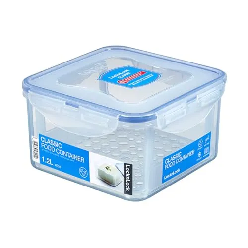 Lock Lock Vorratsdose 1,20l - Quadratische, luftdichte Frischhaltedose, ideal für Ordnung in der Küche und vielseitige Aufbewahrung