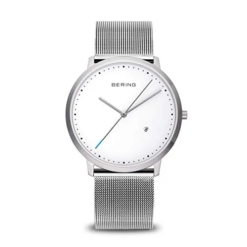 BERING Unisex Uhr Quarz Movement - Classic Collection 11139-004 - Armbanduhren für Damen mit kratzfestem Saphirglas und elegantem Edelstahl-Gehäuse, ideal für jeden Anlass und 3 ATM wasserdicht.