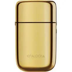 Efalock eGLADIO Folienrasierer gold - Elektrischer Rasierer mit hautnahem ZERO-Schnitt und luxuriösem Vollaluminium-Gehäuse. Ideal für präzise Rasuren mit bis zu 180 Minuten Betriebsdauer.