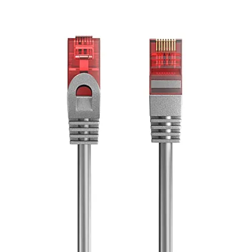 Ewent Ethernet-Patchkabel Kategorie 6 U/UTP, Übertragung bis zu 1 Gb, AWG 26/7, mit Zwei RJ45-Stecker. Ideal für die Glasfaserübertragung mit Gigabit/LAN-Netzwerken, 7m, Grau