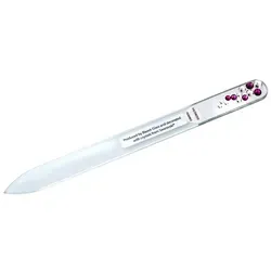 APOLINE Nagelfeile Glas mit 13 Swarovski-Steinen 1 St