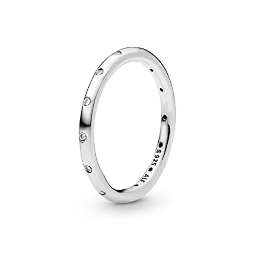 PANDORA Damen-Ring Tröpfchen 925 Silber Zirkonia weiß Gr. 52 (16.6) - 190945CZ-52