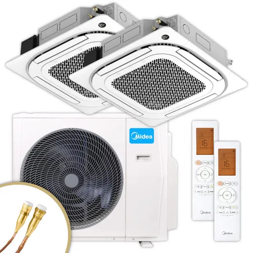 MIDEA Multisplit Klimaanlage Decke | MCA4U | 2,6 kW + 3,5 kW | Quick-Connect
