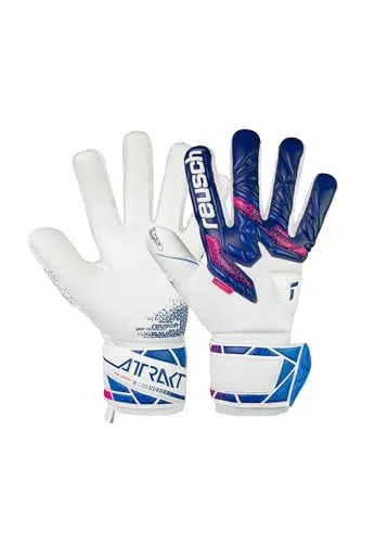 Reusch Attrakt RE:Grip NC Torwarthandschuhe - Torwarthandschuhe für Erwachsene mit innovativem Re:Grip-Latex für Profi-Grip und extreme Haltbarkeit. Perfekt für alle Wetterbedingungen und Spielfeldoberflächen!