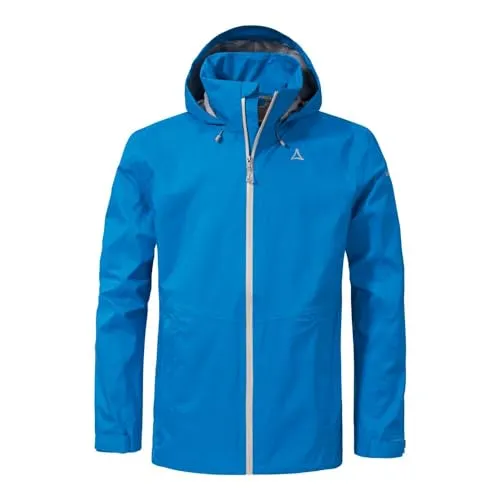 Schöffel Herren 2.5L Jacket Aiplspitz M - Leichte, wasserdichte Outdoor Jacke - Funktionsjacke mit 10.000 mm Wassersäule und 10.000 MVTR Atmungsaktivität für optimalen Komfort. Verstellbare Kapuze und praktische Reißverschlusstaschen machen sie ideal für Outdoor-Aktivitäten.