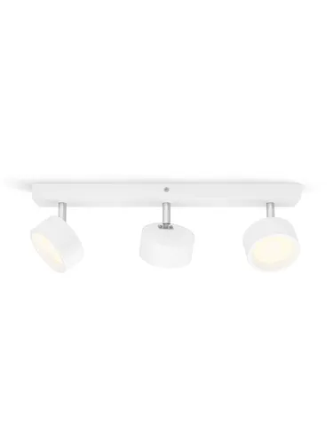 Philips Bracia Spot WH 3x5.5W 27K HV - Moderne Decken- und Wandlampe mit 3x5.5W LED, energieeffizient und ideal für stimmungsvolle Beleuchtung in jedem Raum.
