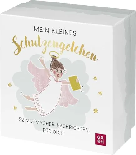 Mein kleines Schutzengelchen – 52 Mutmacher-Nachrichten für dich: Hochwertige Box mit 52 gefalteten Losen - das ideale Geschenk zum Abschluss, zum Auszug oder für das neue Jahr