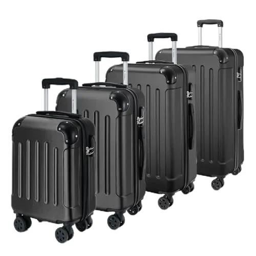 yonsly Kofferset Reisekoffer Trolley Hartschalenkoffer 4-teilig (S, M, L, XL)